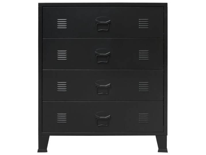 Armoire à tiroirs - Bonne qualité - Métal Industriel - Noir