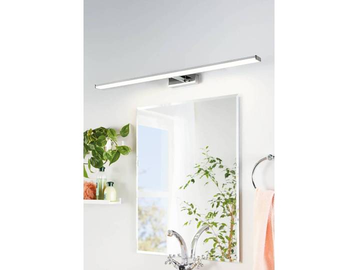 Applique murale Pandella 1 120 x 4 x 12cm Argenté Matériau : Métal, Matière plastique, Matière plastique Surface en métal : Chromé Type de