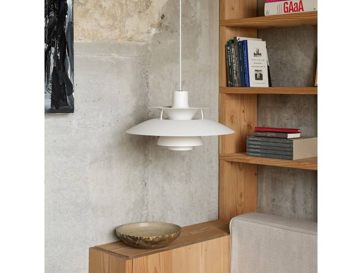 PH 5 500 Hängelampe, monochrom creme Ø 50 cm - Louis Poulsen - Wohnzimmer - Metall
