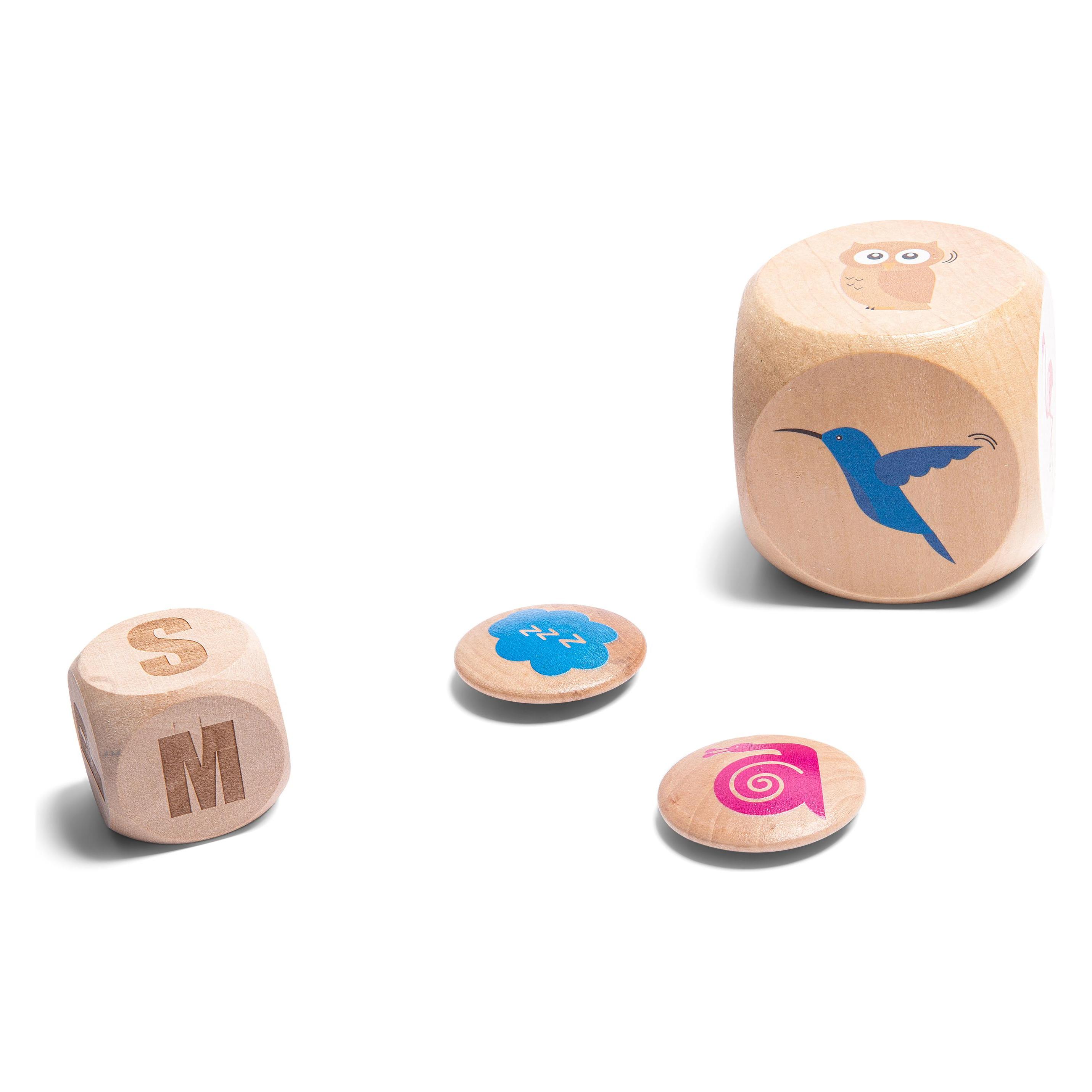 BS Toys Vögel in Aktion Holz - Kinderleicht (Deutsch, Englisch, Französisch, Italienisch, 2 - 10 Spieler) (GA450)