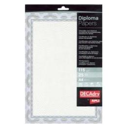 Agipa Design-Papier "Diploma", DIN A4, 115 g/qm, blau (A4, 25 Blätter, 115 g/m²) (OSD4040)
