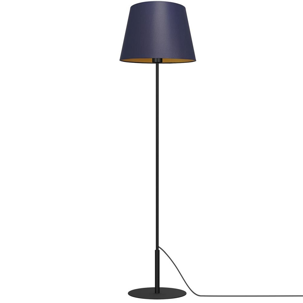 Luminex staande lamp Soho blauw met textiel