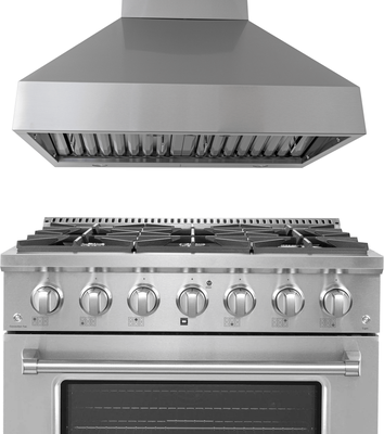 Proline Range Hoods "Proline 36"" All-Gas Range + Hood Bundle   Save 10%"