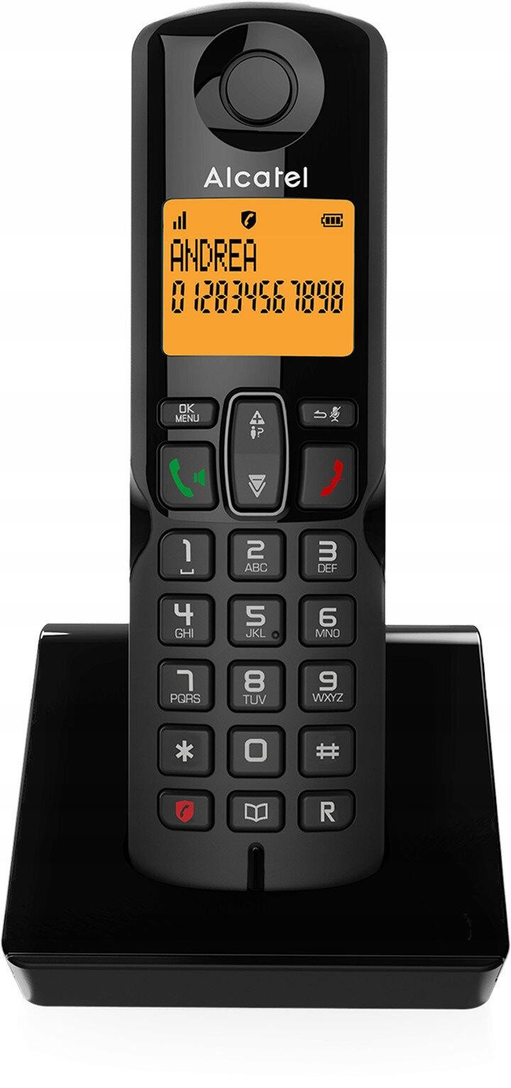 Alcatel S280 DUO DECT-telefoon met draadloze handset en handsfree functie, zwart