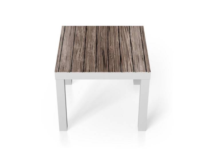 DEQORI Couchtisch 'Charmante Holzstruktur', Glas Beistelltisch Glastisch modern