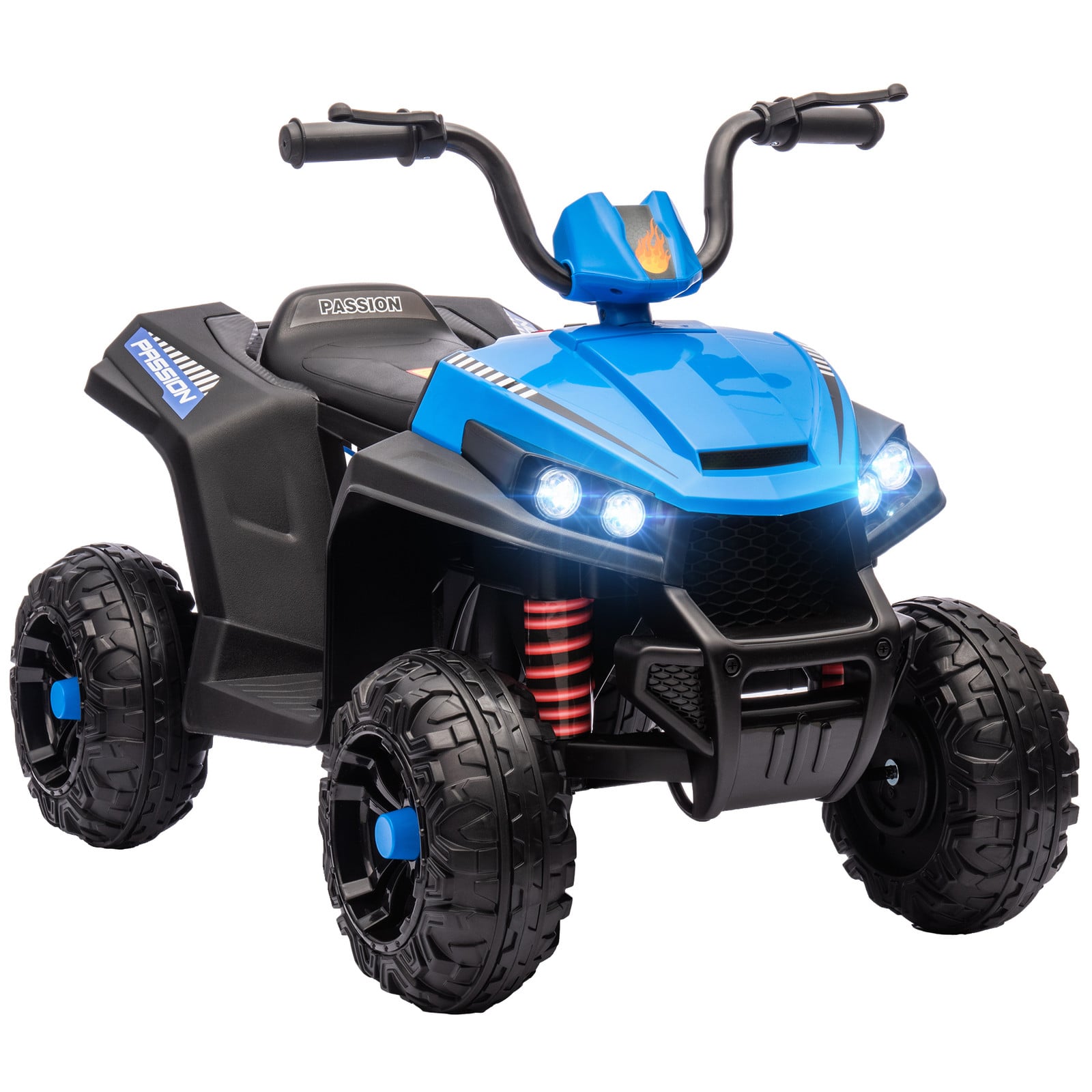 AIYAPLAY Elektrische kinderquad met licht en muziek, blauw