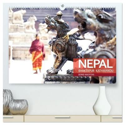NEPAL Bhaktapur Kathmandu (hochwertiger Premium Wandkalender 2026 DIN A2 quer), Kunstdruck in Hochglanz