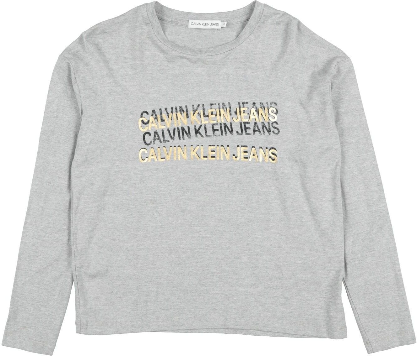 Calvin Klein Camiseta Unisex Gris 10,12,14,16 Unisex