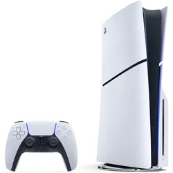 Sony Playstation 5 Slim Disc Edition, Spielkonsole, Schwarz, Weiss