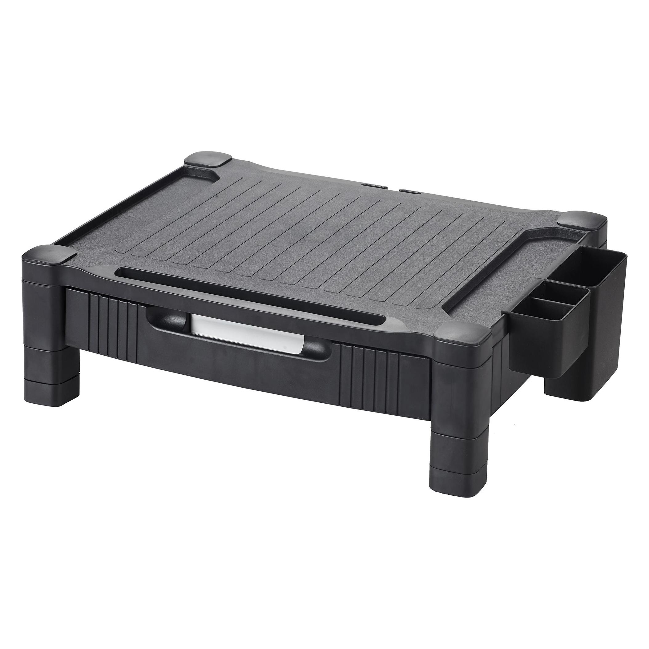 Q-Connect Monitorständer, 43,4x33,6cm, höhenverstellbar, schwarz (KF20181)