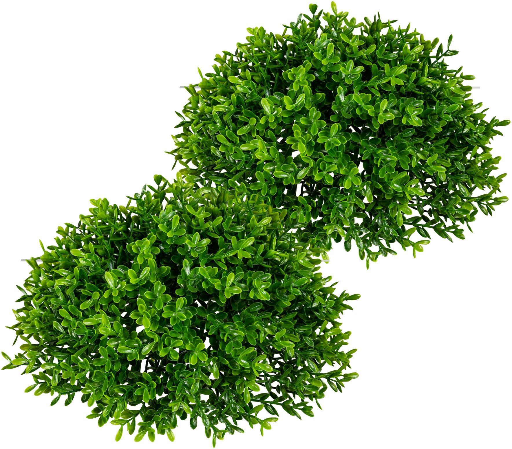 Kunstpflanze CREATIV GREEN "Teeblatt-Halbkugel", grün, H:12cm Ø:28cm, Kunststoff, Kunstpflanzen, Kunstpflanze