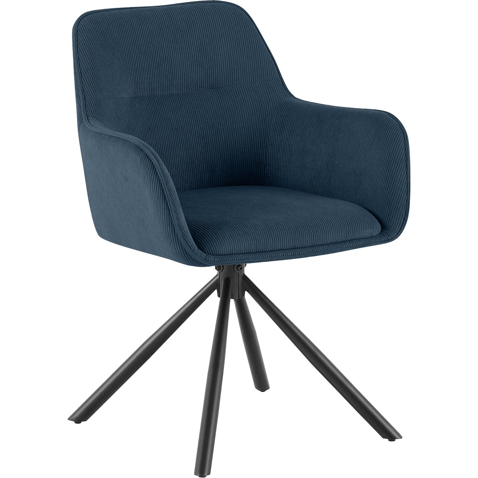 CLP Stuhl Tipton Cord Farbe: blau