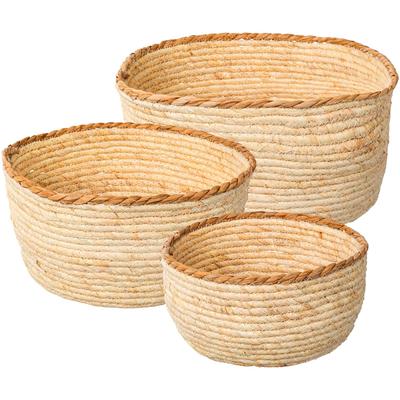 Dekoschale CREATIV HOME "Schale", beige (natur), Ø:25cm, Dekoschalen
