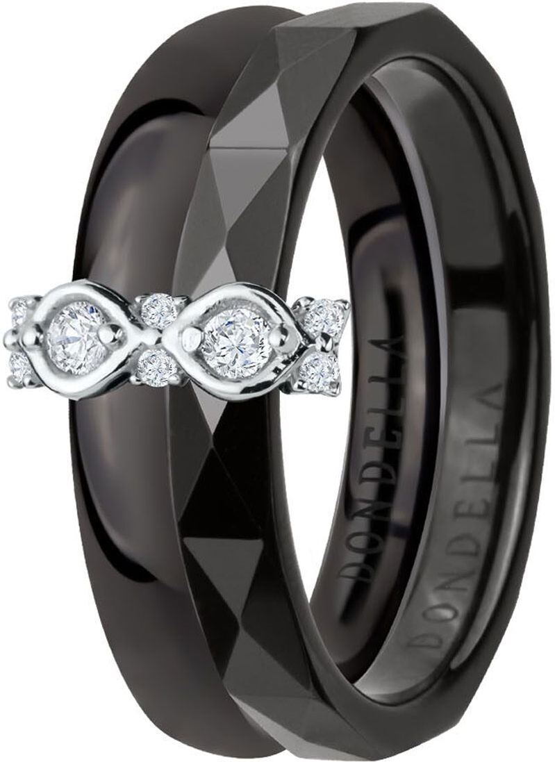 DONDELLA Ceramic Vega Black Ring (10.1mm)