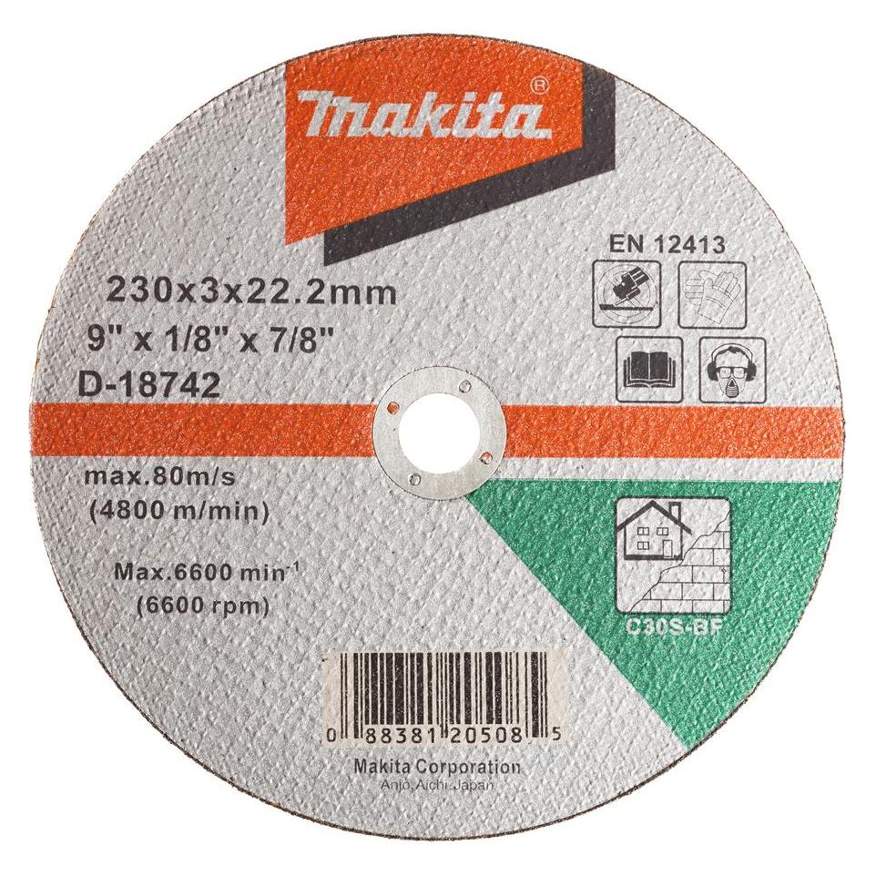 Makita CUTTING WHEEL 230X2.5 C30 S FOR STONE (D-18742)