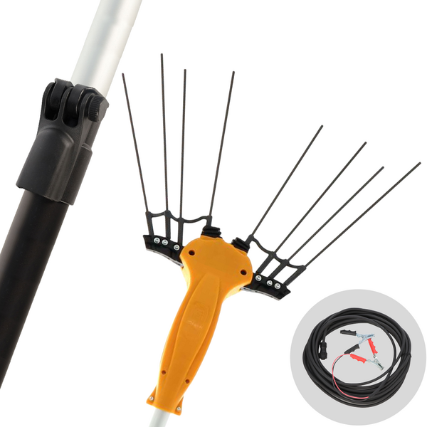 Volpi Olytech Essential 455L - Elektrischer Olivenrüttler 210/300 cm Autobatterie-Kabel im Lieferumfang - Teleskopschaft