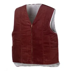 Cord-Weste mit Teddy-Futter "ODAL" braun - 3XL - braun