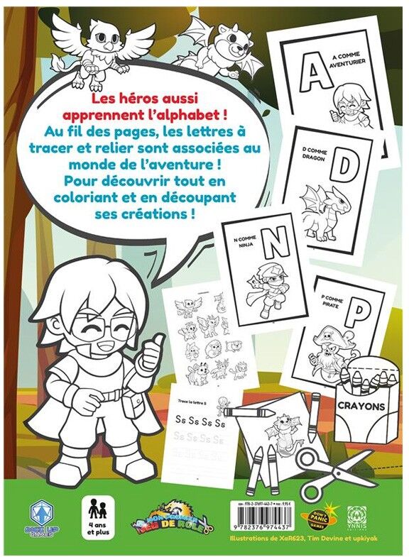 Ynnis éditions Mon Premier Jeu de Role Une Aventure à Colorier - L'Abécédaire Fantastique