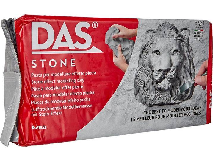 Das - Klei Steenkleur 1 Kilo - Zelfhardende klei - Steen Grijs