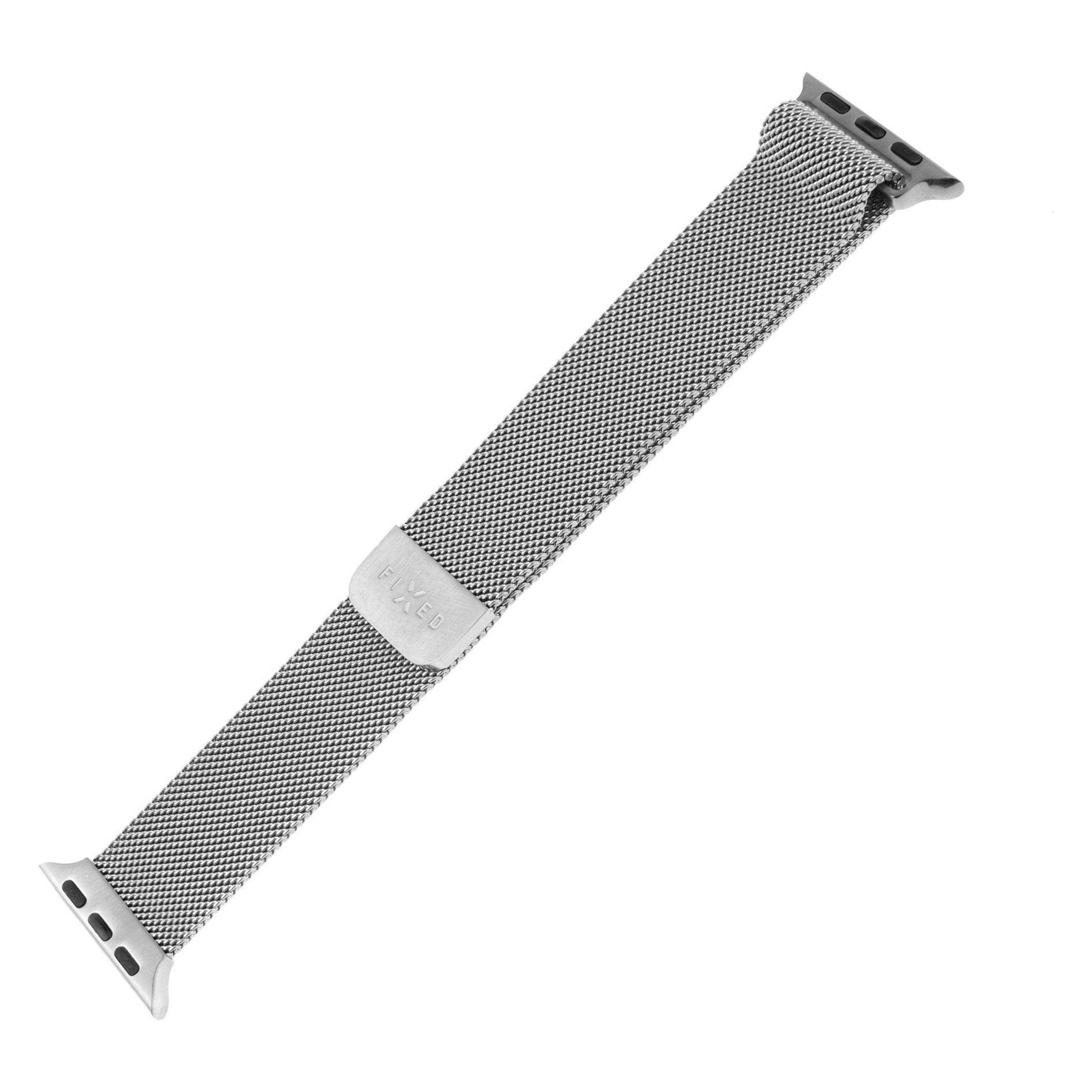 Fixed Mesh Strap for Apple Watch 38/40/41mm Silver (Edelstahl, Metall) (FIXMEST-436-SL)