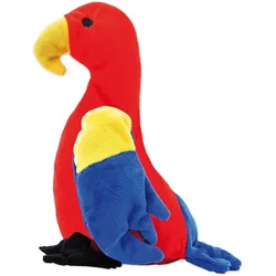Aumüller Katzenspielzeug Papagei Polly - Plüschtier zum Schmusen mit Baldrianfüllung