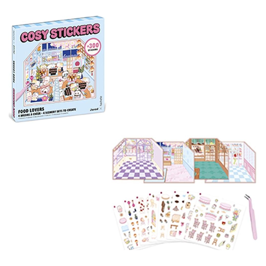 Janod Cosy Stickers Food Lovers (8 Sticker) (190.09310)