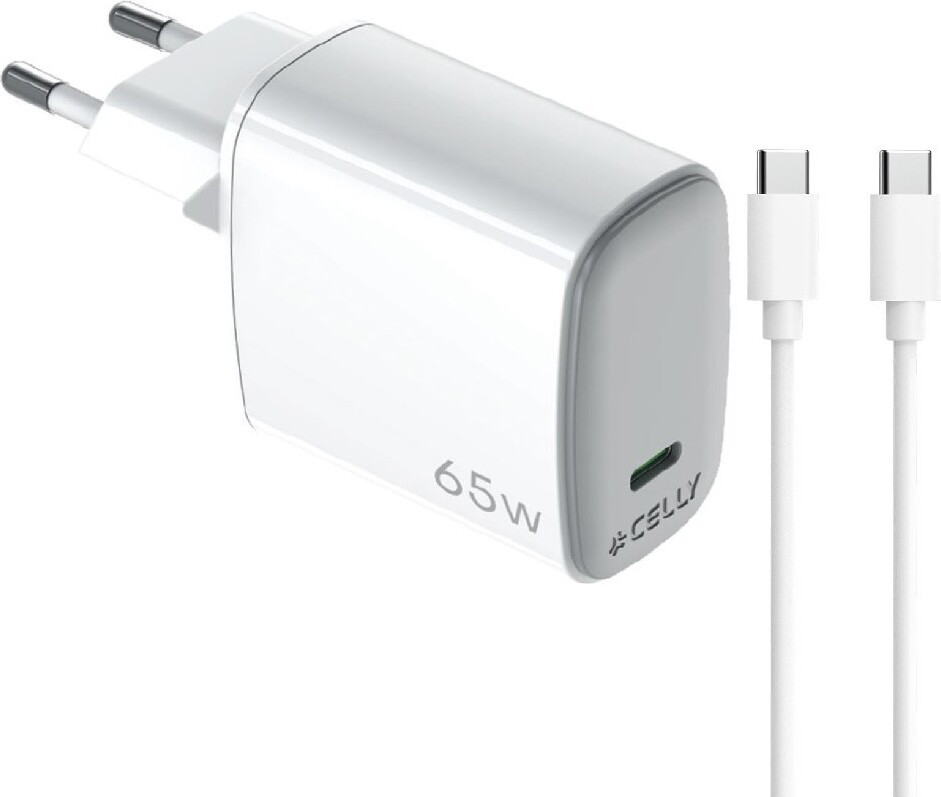 Celly UPTC1USBC65WCTC Interne USB Oplader Wit