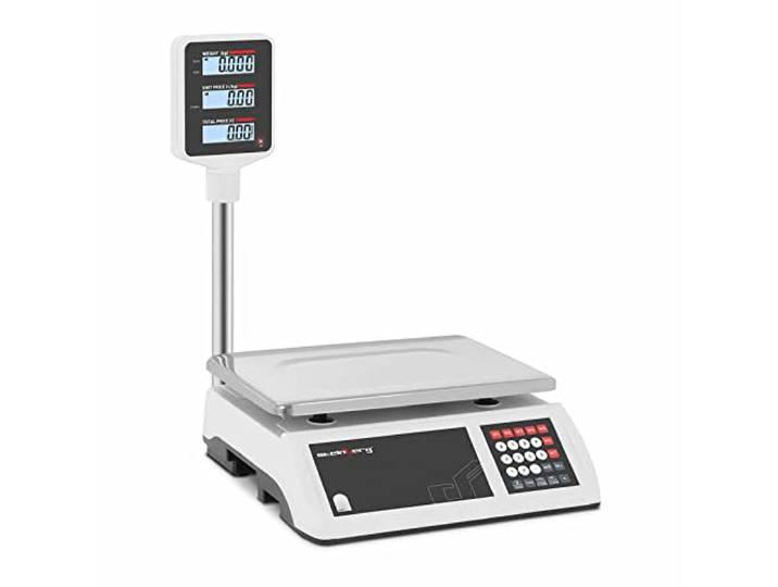 Steinberg Systems Digitale Weegschaal Tabel Schaal Controle Weger 15kg/2g Verhoogde LCD Vertoning SBS-PW-152C (Functies: Tarer, Toevoegen, Nul, 7 Geheugenruimtes)