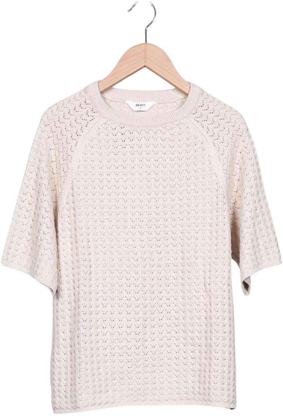 Object Damen Pullover, Beige, Gr. S, kein / Etikett - Second Hand
