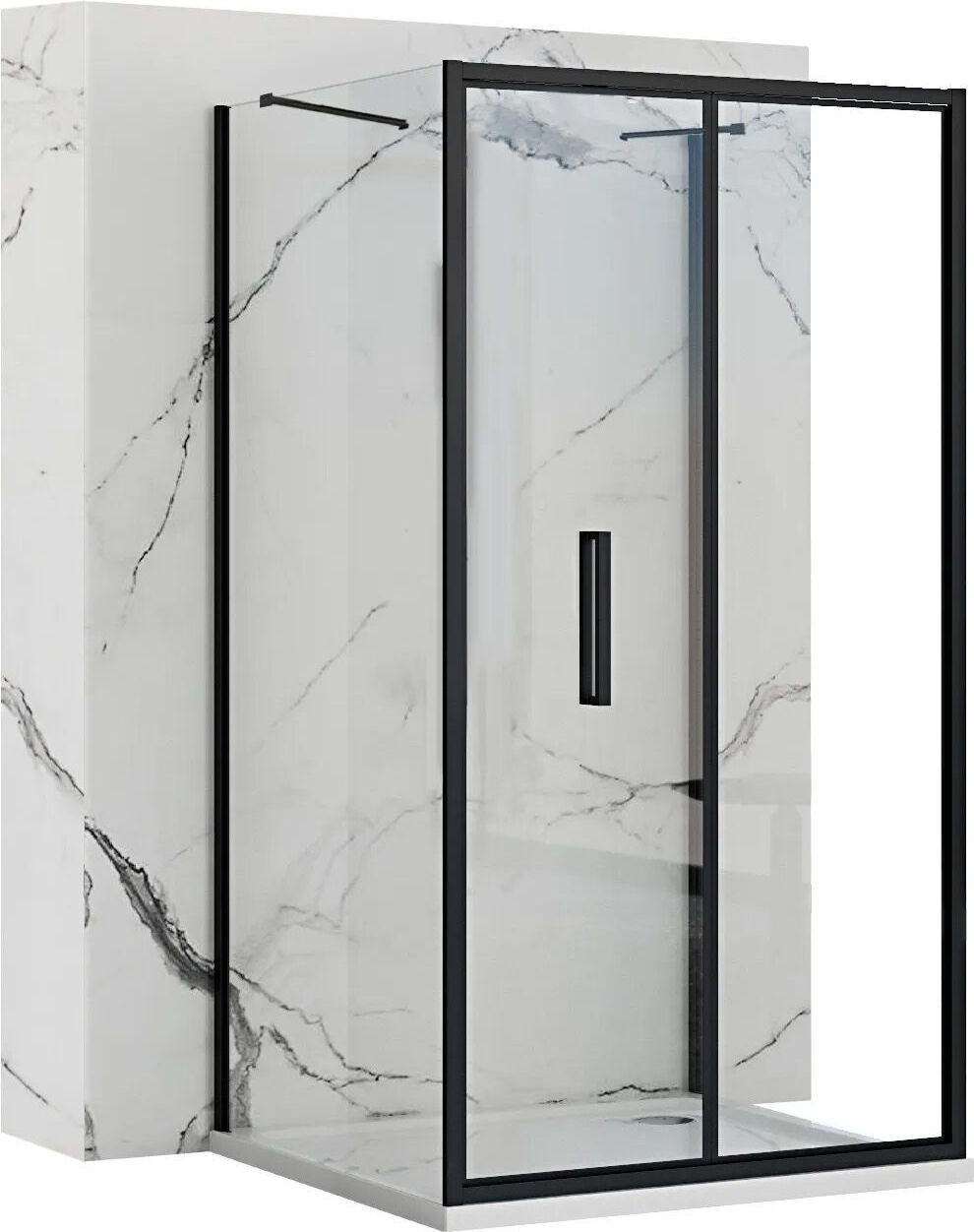 Rea Rapid Fold Wanddouche 80x90 cm