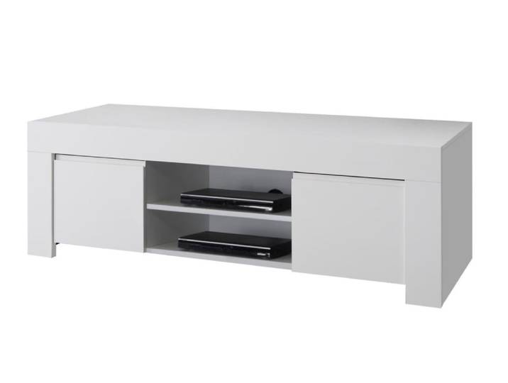 Meuble TV en mélaminé blanc