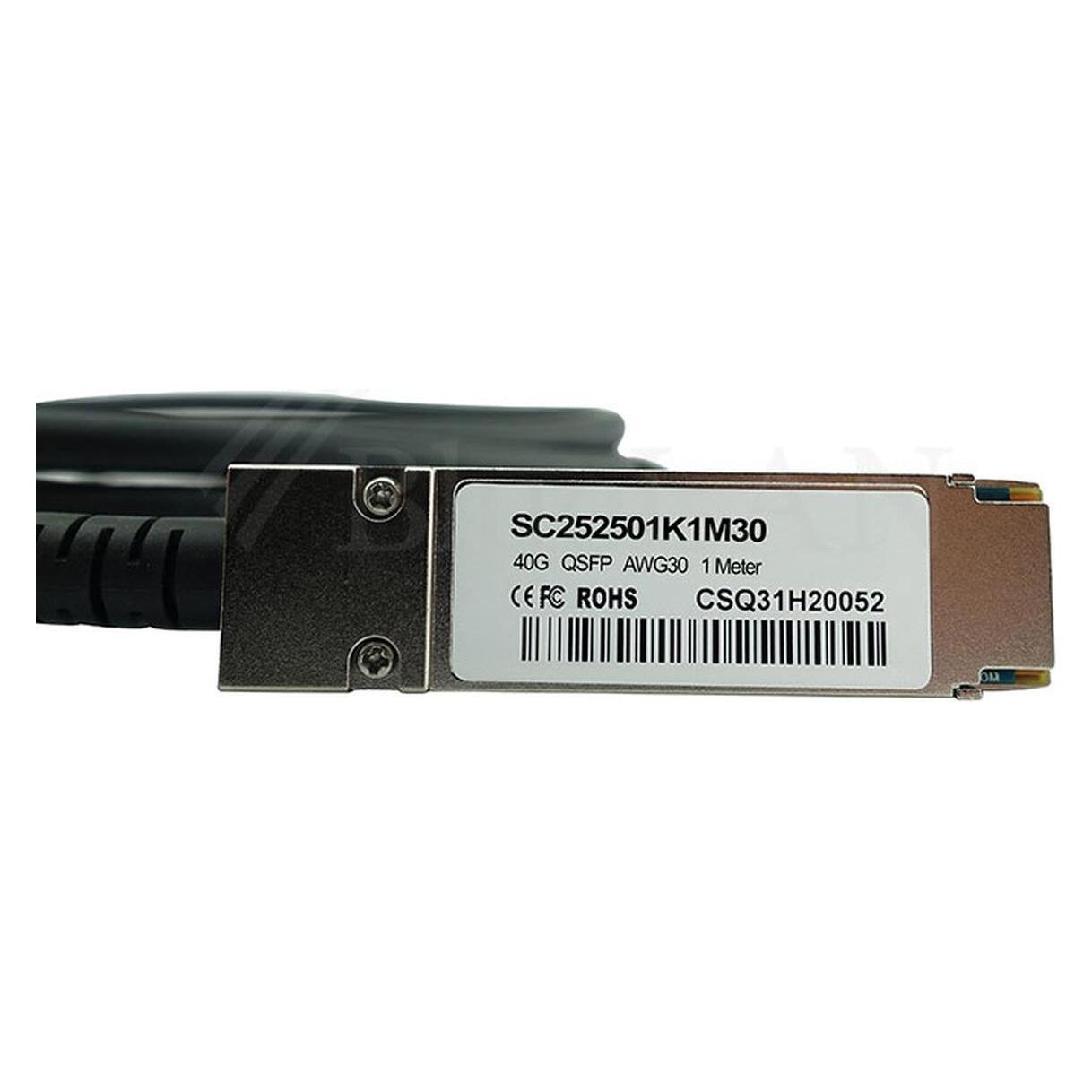 CBO Brocade 40G-QSFP-QSFP-C-00501 kompatibles BlueLAN DAC QSFP SC252501K0.5M30 (40G-QSFP-QSFP-C-00501-BL)