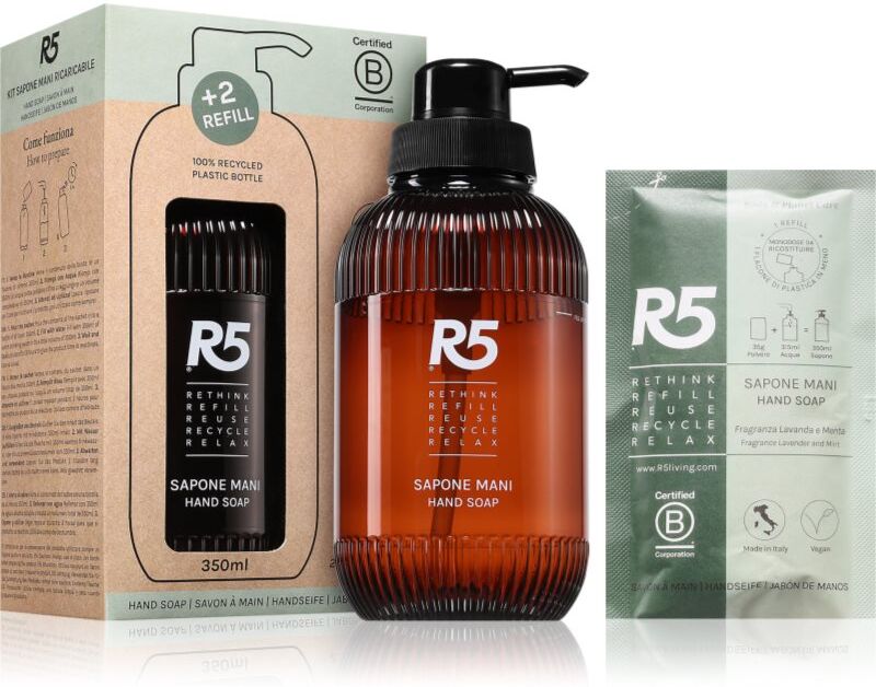 R5 Sapone Mani savon liquide + recharge