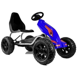 Pedal Gokart B012 Aufblasbare Räder Blau