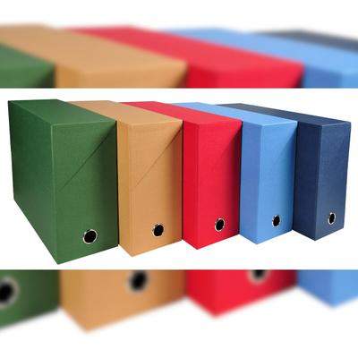 Exacompta 89420E 5x Transferbox Rücken 120mm gerilltes Papier - Farben sortiert