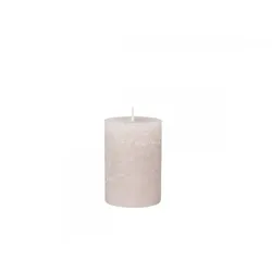 Chic Antique Macon rustikale Stumpenkerze, H10/D7 cm, rosa