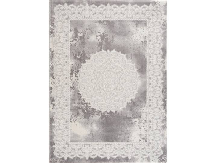 Webteppich Harmony, Hellgrau, Vintage, rechteckig, 200x280 cm, Oeko-Tex® Standard 100, pflegeleicht, Teppiche und Böden, Teppiche, Moderne Teppiche