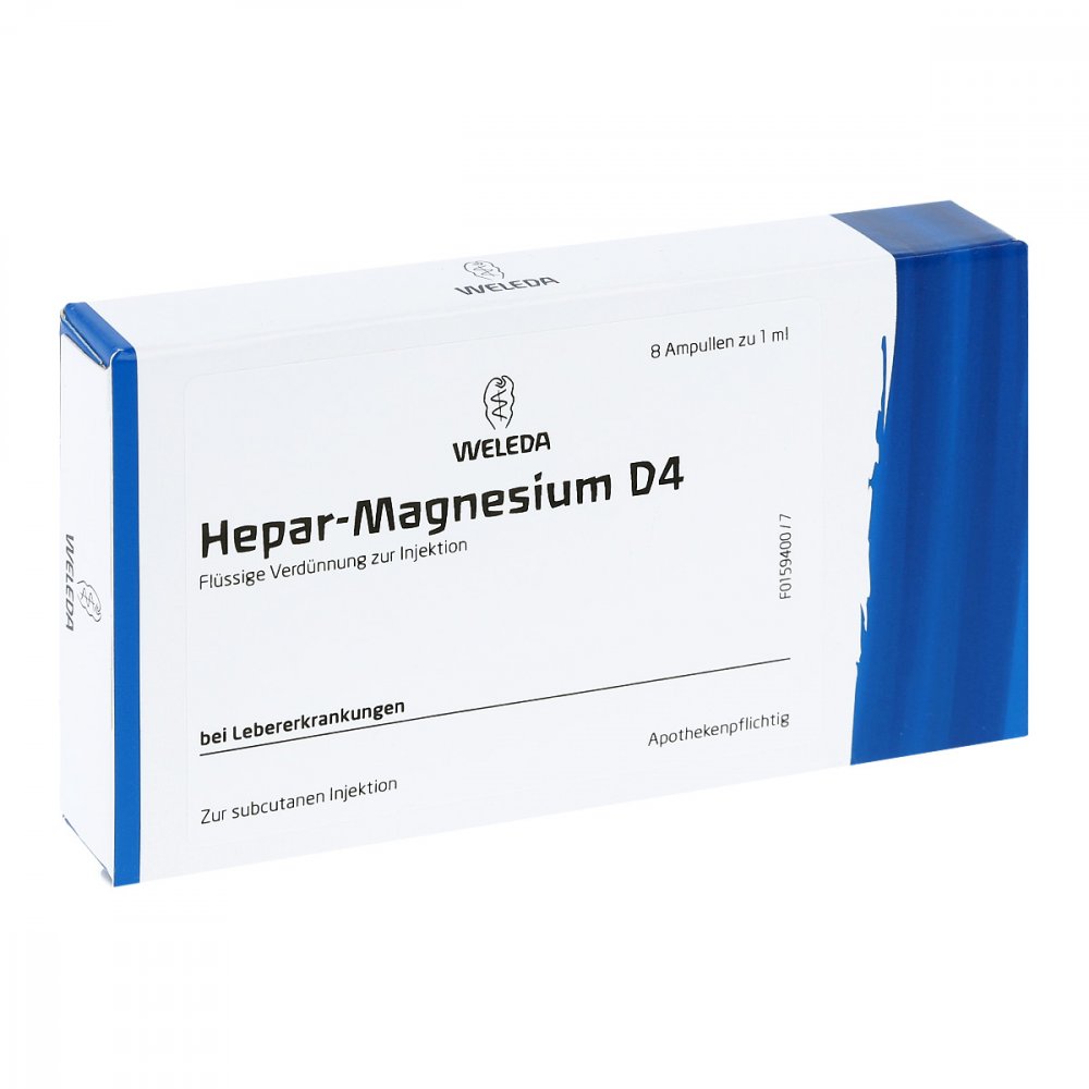 WELEDA AG Hepar-magnesium D4 Ampullen 01623097