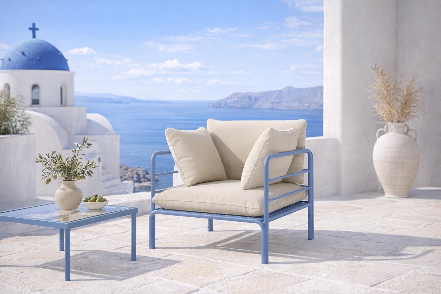 Gartenstuhl Wenecja bequem wetterfest und ideal für Terrasse und Garten