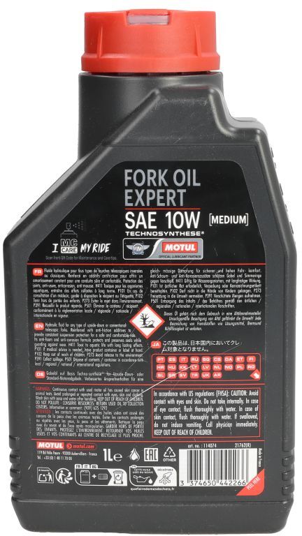Stoßdämpferöl MOTUL 114074 Fork Oil Expert 10W 1L