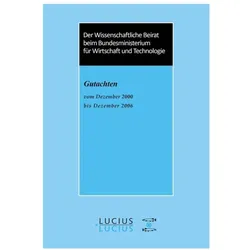 Gutachten des Wissenschaftlichen Beirats beim Bundesministerium für Wirtschaft und Technologie, Fachbücher