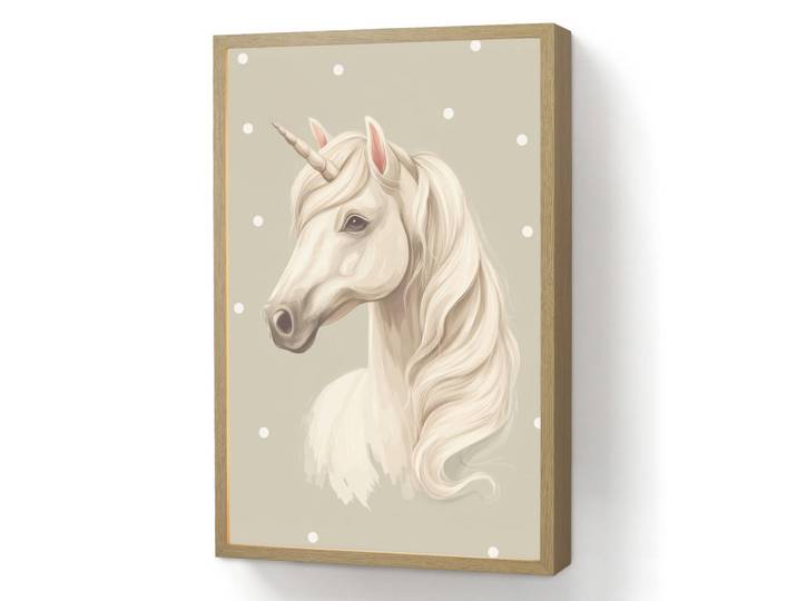 OnlyWow Wandleuchte MIT Akku Einhorn - Weiß - Punkte 40x60 cm, Taupe, Rechteckig, LED integrated, 40x60x8 cm, Lampen & Leuchten, Innenbeleuchtung, Wandleuchten