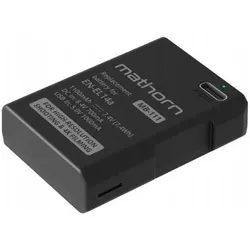 Extralink Akumulator Bateria Mathorn MB-111 1100mAh USB-C zamiennik EN-EL14a (Kamera Akku), Kamera Stromversorgung, Schwarz