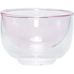 Hübsch Schale 13 cm rosa mit doppeltem Boden