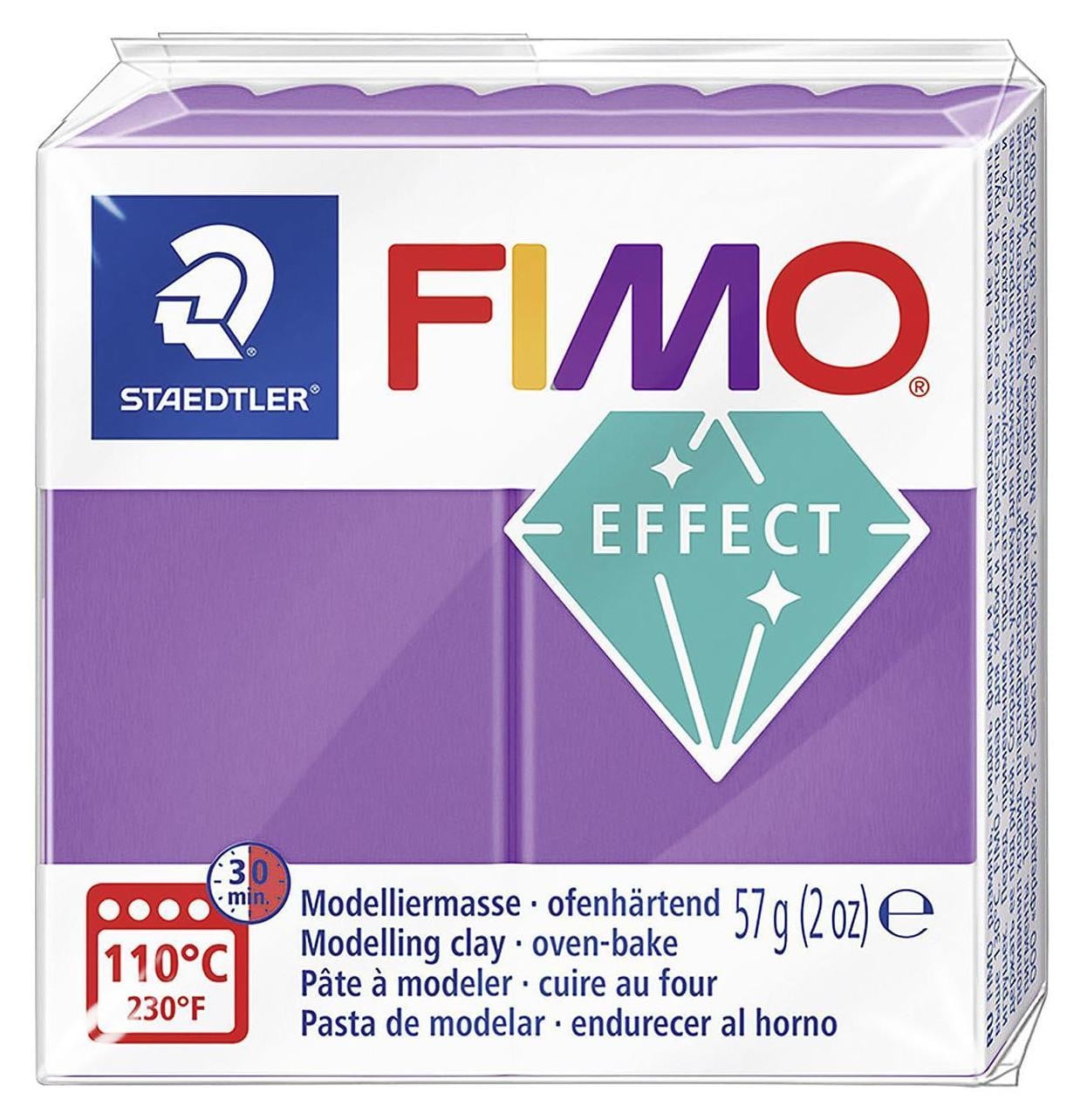 Staedtler Fimo Effect Klei transparant-paars 604