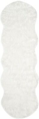 SAFAVIEH Faux Sheep Skin Mellisa Shag Solid Rug