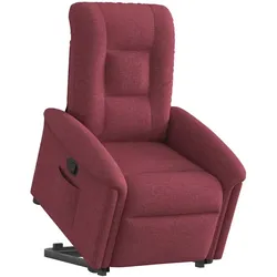 vidaXL Relaxsessel mit Aufstehhilfe Weinrot Stoff