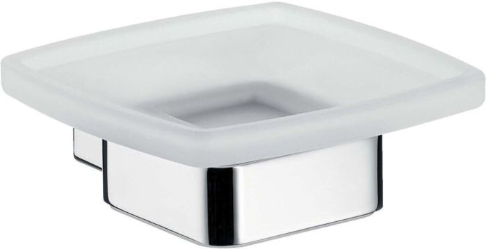 Emco Loft Seifenhalter 053001600 emco-steel, Kristallglas satiniert, Wandmodell