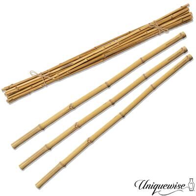 "Uniquewise 43"" Set of 12 Bamboo Stick Fillers Natural Decorative Stems for Vase Rustic Table Centerpiece Home Décor Accent"