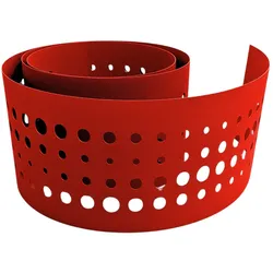zaun|zu® Sichtschutzstreifen zaun|zu PREMIUM dekor Pulse Sichtschutz Rot 2,55m